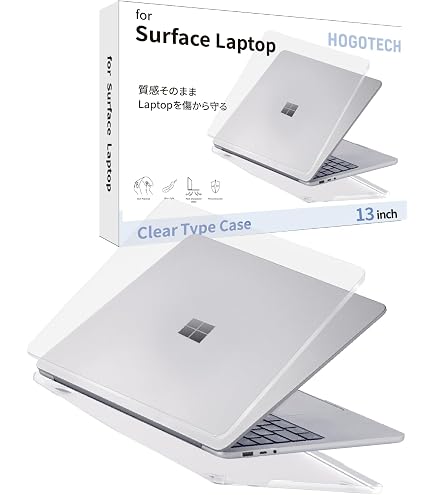 Amazon.co.jp: Surface Laptop 2 3 4 5 13.5インチ ケース カバー透明