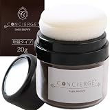 【Amazon.co.jp限定】ポンポンヘアーファンデーション 増量タイプ 20g ブラック 頭皮ファンデーション 白髪隠し 薄毛隠し
