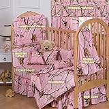 Realtree Pink Camo 7 Piece Baby Crib Set - Gift Set, Save By Bundling! by Realtree