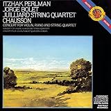 Chuasson / Perlman / Bolet / Juilliard : CONCERT FOR VIOLIN, PIANO & STRING QUARTET