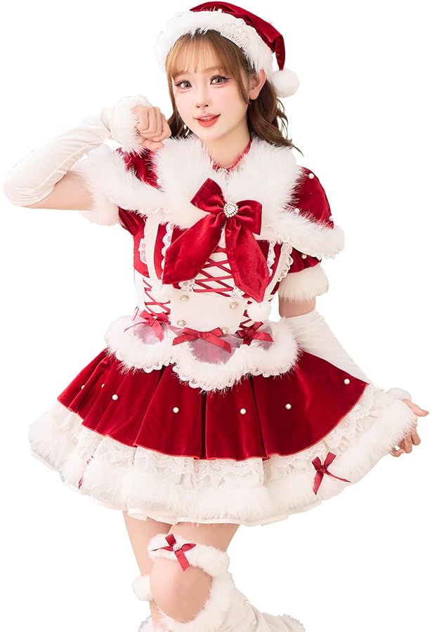 Amazon.co.jp: [Malymoon] コスプレ クリスマス サンタクロース