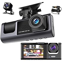 Amazon.co.jp: YIK TUNG 車用 ドライブレコーダー 車載 3台のカメラ