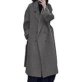 HOTIAN Women's Chester Coat, Long Coat, 