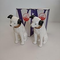 Amazon.co.jp: VICTOR ビクター ニッパー犬 陶器 置物 2個