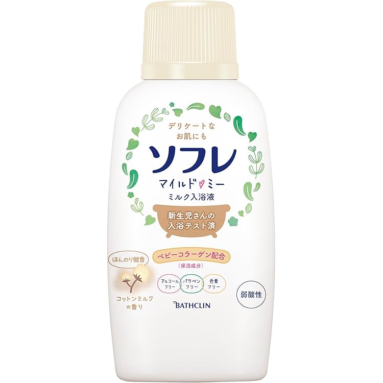 Amazon | バスクリン 薬用ソフレ 濃厚しっとり 入浴液 ホワイト