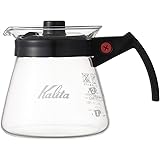 カリタ Kalita コーヒーサーバー 耐熱ガラス製 300ml 1~2人用 N #31203 電子レンジOK メモリ付き フタ付き 樹脂製ハンドル 喫茶店 カフェ おしゃれ