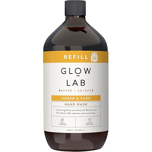 Glow Lab Amber and Sage Hand Wash Refill 900 ml