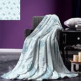 smallbeefly Nursery Throw Blanketパグ犬in BathtubグルーミングサロンサービスシャンプーRubber Duckペットイメージでアニメスタイル暖かいマイクロファイ