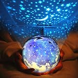 sudatek Soothing Star KidプロジェクタLED夜間ライト360度回転の色変更ベビーナイトライトランプのの寝室のクリスマス誕生日パーティーギフト