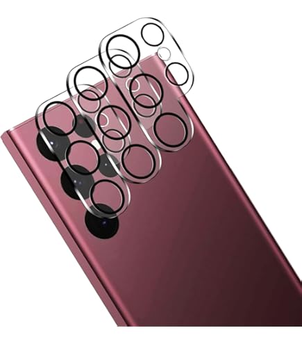 Amazon | Samsung Galaxy S22 Ultra 5G カメラレンズ 保護ガラス