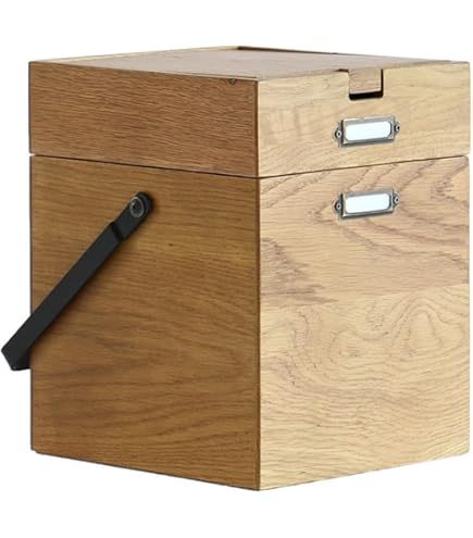 Amazon.co.jp: メイクボックス 木製 鏡付き 引き出し コスメ