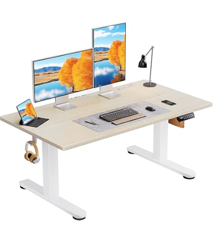 Amazon | SANODESK 昇降デスク FQシリーズ 収納フック付き 電動昇降