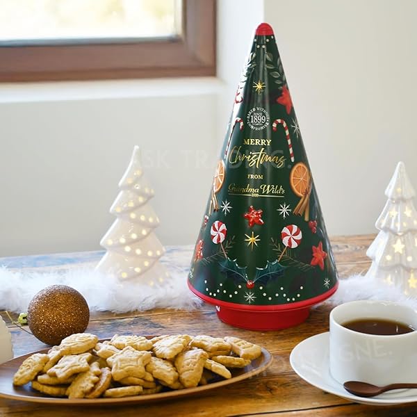 Amazon.co.jp: シルバークレーン社 回転 オルゴール缶 ビスケット