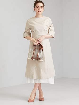 Amazon Co Jp ユナイテッドアローズ グリーンレーベル リラクシング Ffc Tavii レイヤード イレヘム ワンピース 2300 Beige 23 Free 服 ファッション小物