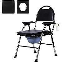 介護トイレ ポータブル　介護用椅子 Amazon | lefeke ポータブルトイレ 介護用 簡易トイレ 折り畳み