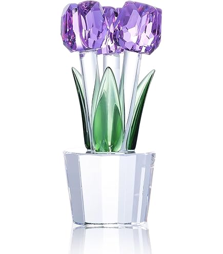 スワロフスキー　チューリップの花びんの置き物 SWAROVSKI スワロフスキー チューリップ Rose 置物