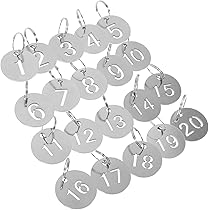 数字カード キー識別子 番号タグ 11 ~ 20 リング付き Amazon.co.jp: iplusmile ステンレス 番号タグ 数字タグ