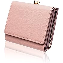 【新品未使用】ANTEPRIMA ピンク 三つ折り財布　がま口 三つ折り ミニ財布 ピンク 新品 レディース がま口 レザー