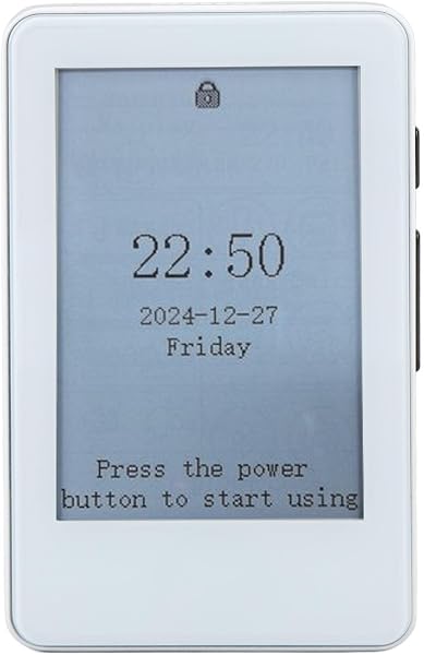 E-book Reader, 2.7 Inch Ink Screen Compact Lightweight Electric Book Reader, Portable E-Book Reader Bluetooth MP3 Player, Memory Card Extension to 128GB - 1