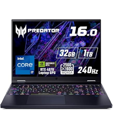 Amazon.co.jp: Acer Predator Helios Neo 16 ゲーミングノートPC 