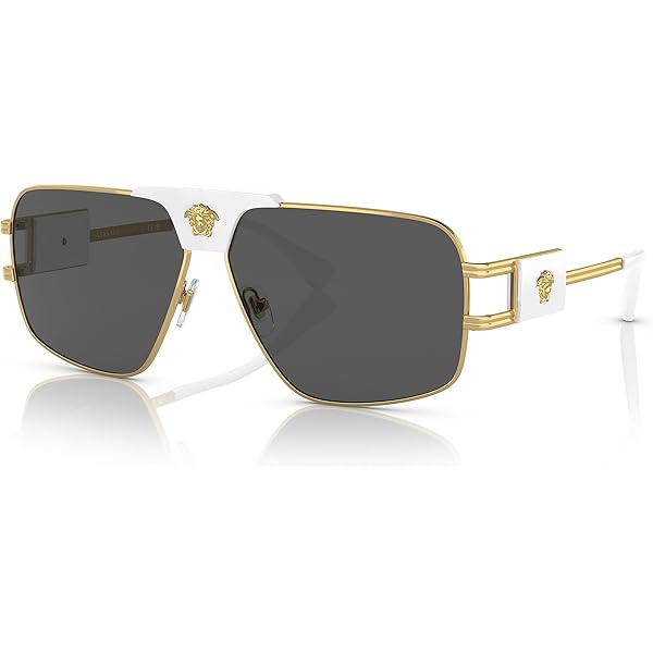 Amazon | Versace メンズ サングラス ゴールドフレーム、ライト