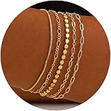 MBW Silver Bracelets for Women, Dainty Silver Bracelets for Women Set 14K Silver Bracelet Stack Waterproof Jewelry for Women 