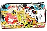 ディズニー 財布 Disney Parks Mickey Minnie Mouse and Friends Characters Icons Collage [並行輸入品]