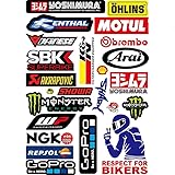 車 バイク ステッカー レーシングスポンサーロゴ デカール オートバイステッカー反射ステッカー30x20cmデカール (46#)