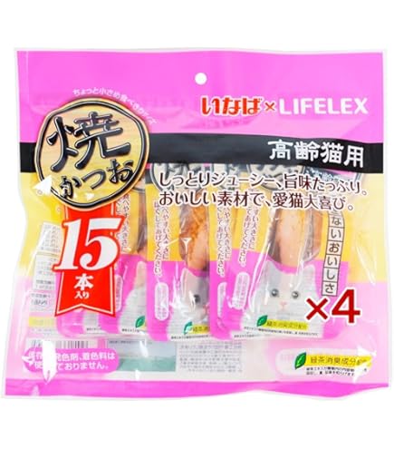Amazon.co.jp: いなばペットフード 焼かつお 高齢猫用バラエティ
