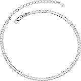 ChainsPro シルバー925 アンクレット レディース 人気 プラチナ ボールチェーン 22cm+5cmアジャスター アクセサリー