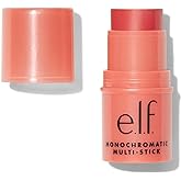e.l.f. Monochromatic Multi Stick, Luxuriously Creamy & Blendable Color, For Eyes, Lips & Cheeks, Glimmering Guava, 0.155 Oz (