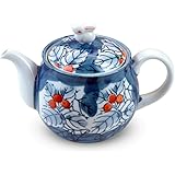 有田焼　うさぎ濃万両　U型茶漉付きポット(435cc) ama-467458