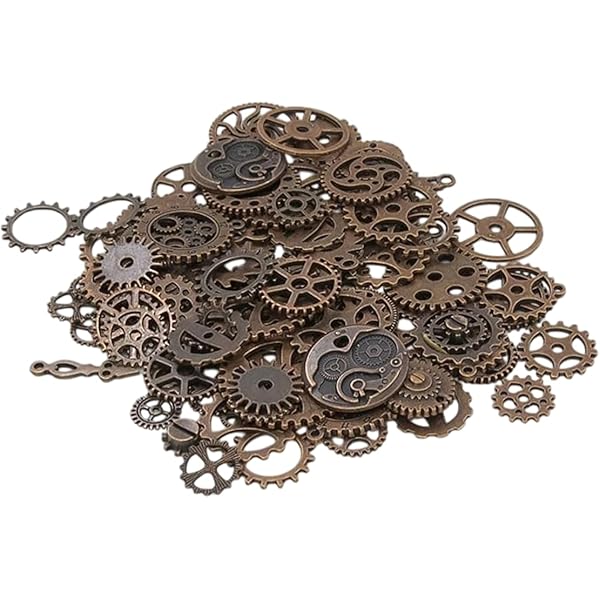 アンティーク　ゴールド　チャーム Amazon.co.jp: (b.m.b雑貨) 歯車 アンティークゴールド色