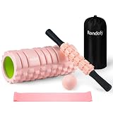 Rondofy フォームローラー 筋 膜 リリース 【業界モデル】500KG耐荷重 きんまくローラー 筋肉ほぐし セルライトローラー ストレッチ用品 5点セット 収納袋/日本語マニュアル付き