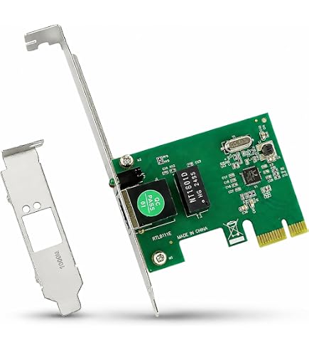 Amazon | PCIeネットワークカード、10/100/1000 Mbps RJ45 LAN PCI