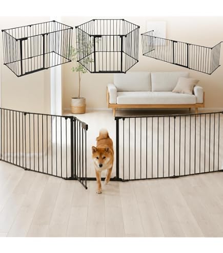 Amazon.co.jp: FXW 犬用ゲート 超ワイド・幅調整可能 最大4.65m 高さ