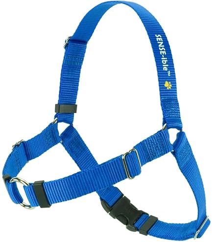 引っ張り防止 犬用ハーネス リード付き Sサイズ カラフル Amazon | Sense-ible 引っ張り防止犬用ハーネス (ブルー、M、L ワイド