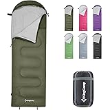 KingCamp 寝袋 冬用 防寒 シュラフ 封筒型 保温 寝袋 オールシーズン 連結可能 アウトドア コンパクト軽量 防水 丸洗い 歩ける 全開可能 布団 2枚合わせ キャンプ 防災用 屋内用 車中泊 来客用 収納袋付き 春用 秋用 冬用