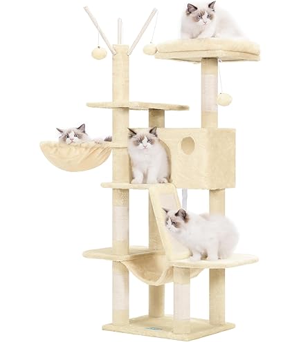 Amazon | nico-LS(ニコルス) キャットタワー 猫タワー 大型猫用