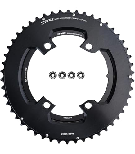 Amazon | STONE 110bcd ラウンドダブルチェーンリングシマノ 12