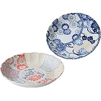 Amazon｜美濃焼 皿 深皿 大皿 約22cm ペアセット 電子レンジ 食