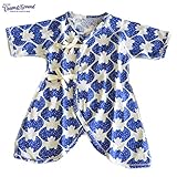 オーシャンアンドグラウンド｜ベビーコンビ肌着｜ＢＡＴ柄｜ネイビー