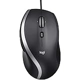 Logicool(ロジクール) 有線 マウス M500s 高速スクロールホイール 7ボタン USB ブラック 有線マウス 4000dpi M500 windows mac chrome 国内正規品