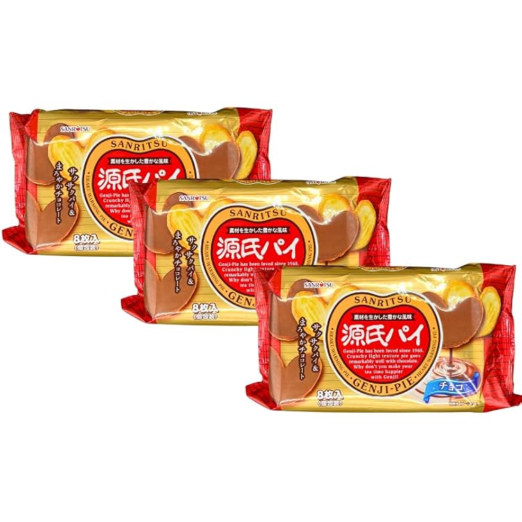 Amazon.co.jp: 三立製菓 源氏パイチョコ包み ギフトBOX 14枚 : 食品