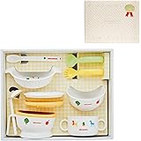 ミキハウス (MIKIHOUSE) テーブルウェアセット ベビー食器セット ご出産祝い 【ラッピング済】 白