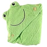 Luvable Friends Animal Face Hooded Woven Terry Baby Towel, Frog by Luvable Friends [並行輸入品]