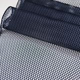 [moonfarm] 1Way ストレッチ メッシュ 生地 カラー 幅160cm ポリエステル 無地 裁縫 布 (ネイビー, 2m)