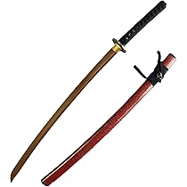 直刃の木製鞘付き刀 Amazon.co.jp: Vendics 100Cm 木製刀 鞘付き 日本刀 武道修行用