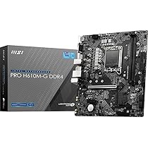 Amazon | MSI PRO H610M-G DDR4 マザーボード Micro-ATX [Intel H610  