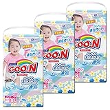 【限定企画品】【ケース販売】グーン(GOO.N) やわらかパンツ BIG(ビック)サイズ (12~20kg) 女の子 114枚(38枚入×3パック)